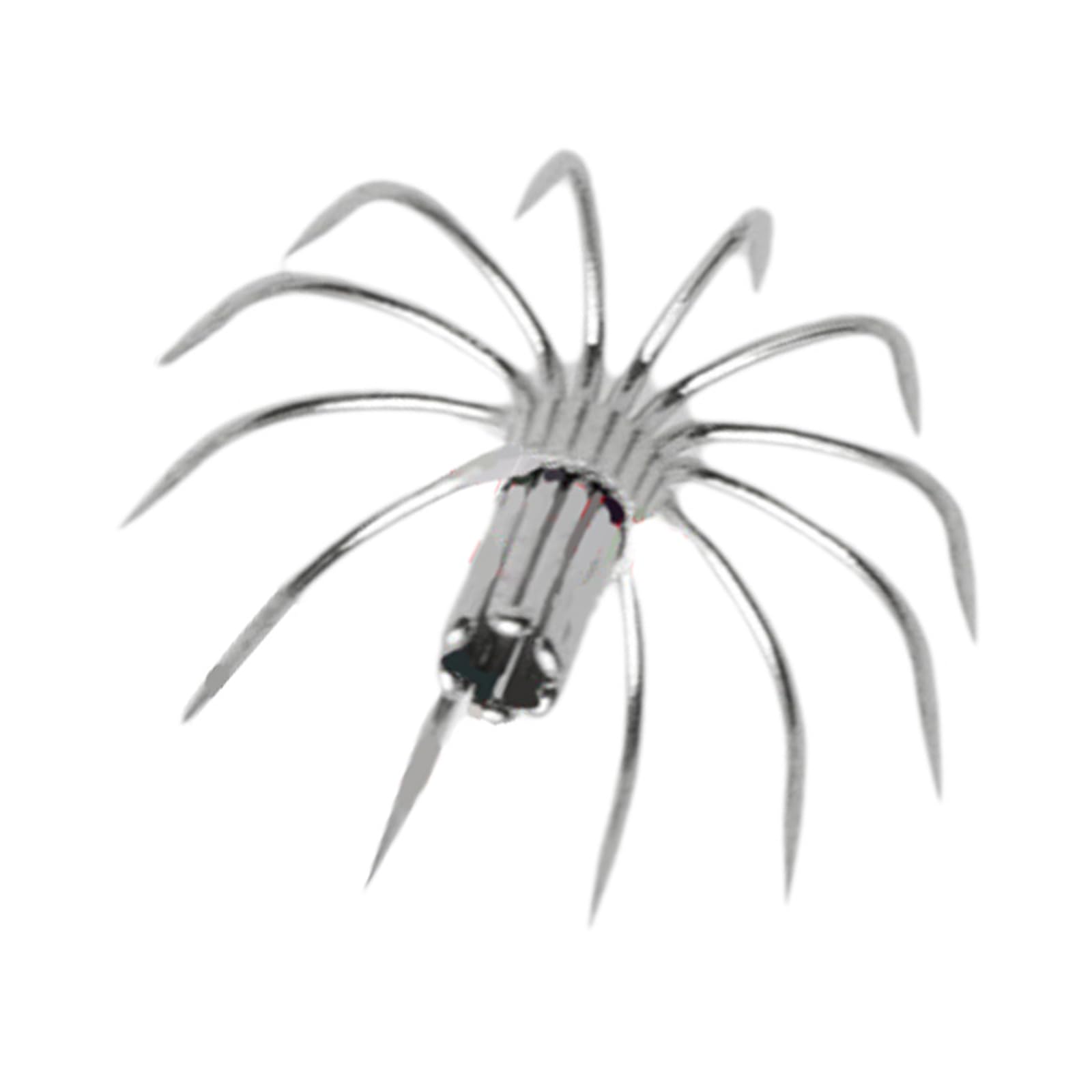 OVERTOYOU 15mm stainless steel squid hook for saltwater reliability and easy handling.