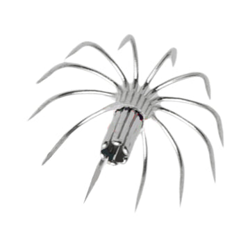 OVERTOYOU 15mm stainless steel squid hook for saltwater reliability and easy handling.