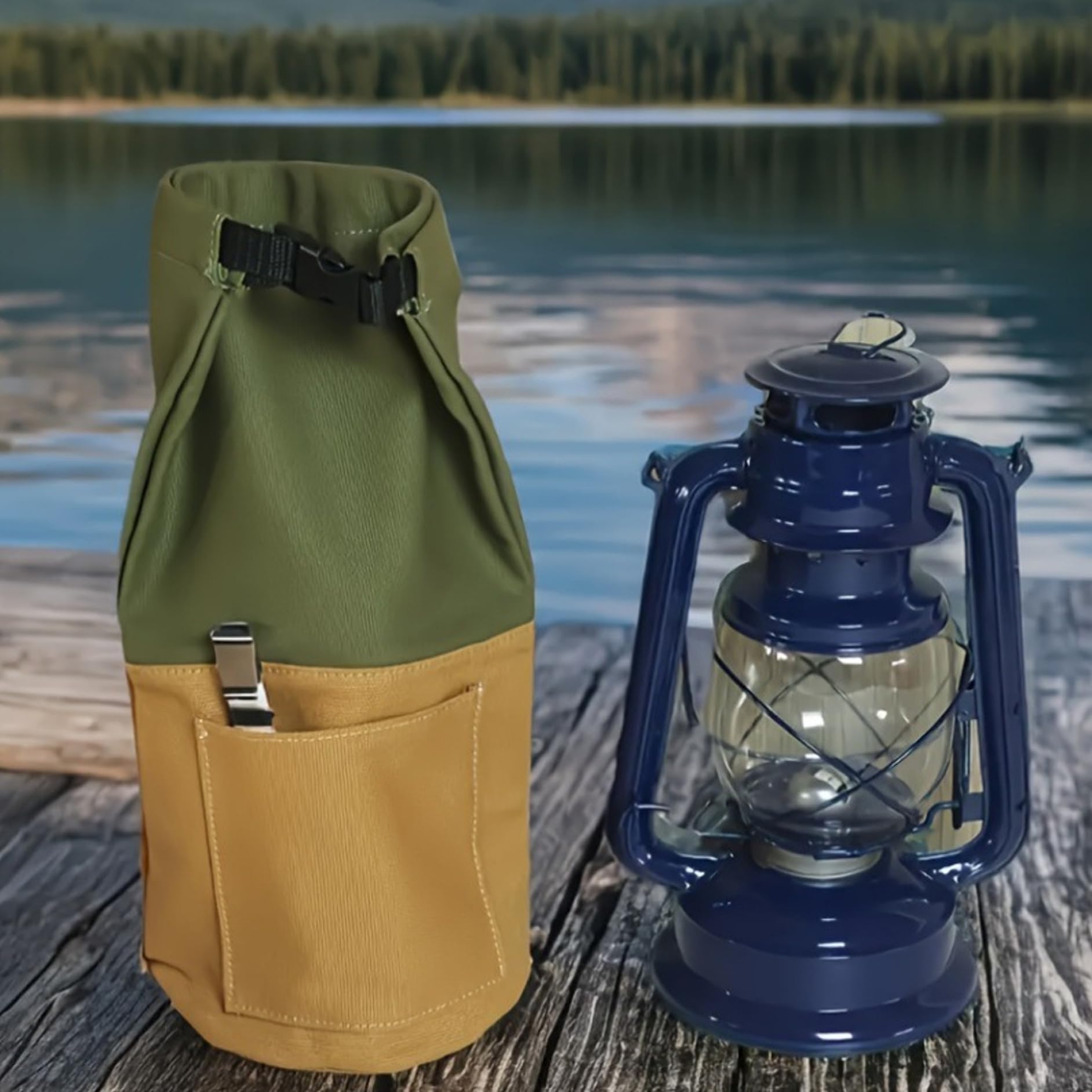 Owddddtnxc camping lamp storage is portable and easy to carry.