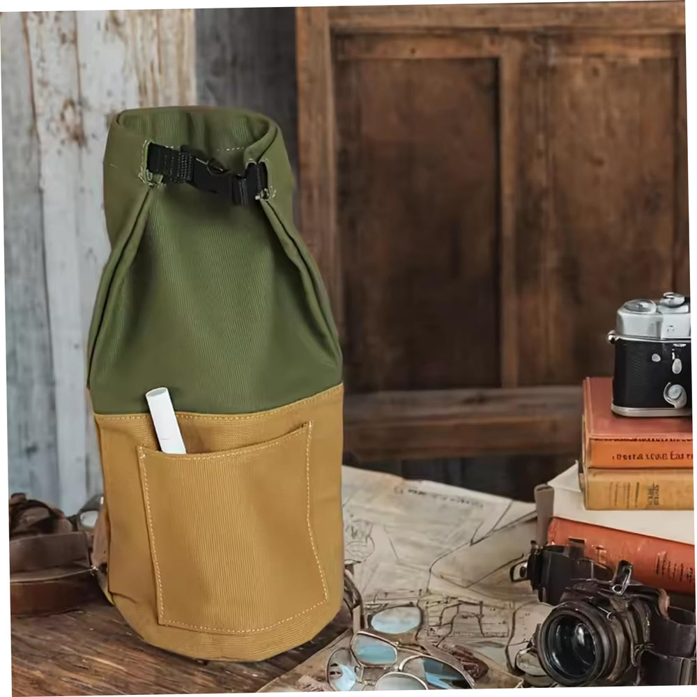 Owddddtnxc lantern case brown protects oil lamps during outdoor adventures.