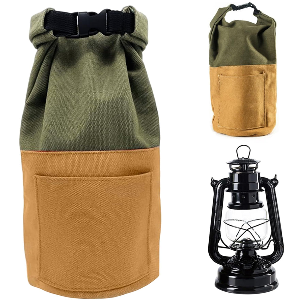 Owddddtnxc lantern case green keeps camping lamps neatly organized.