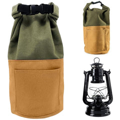 Owddddtnxc lantern case green keeps camping lamps neatly organized.