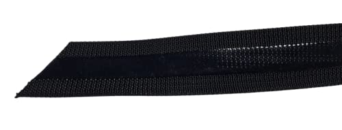 Owen Sewn MIL-SPEC silicone lined nylon webbing in black for durable straps