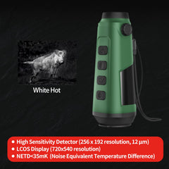 OWLNV C2 thermal monocular night scan highlights high-contrast visibility for stealth wildlife observation