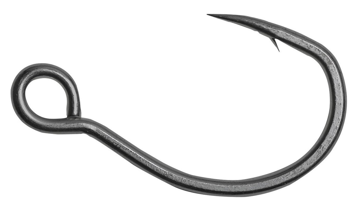Owner 4102-119 single replacement hook for large saltwater baits, improves penetration and durability.