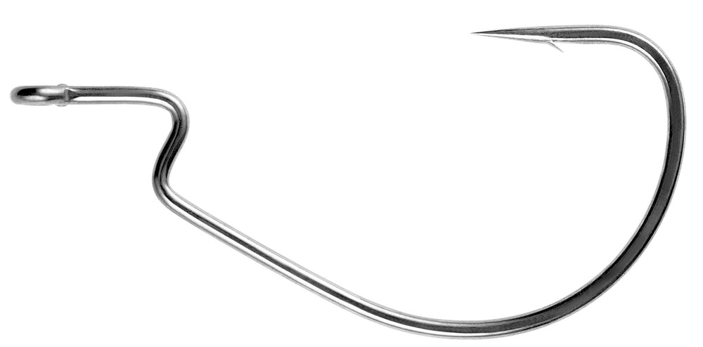 Owner 4108 Jungle Wide Gap ZoWire hook 7/0, weedless design for flipping and swimbaits.