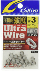 Ultra Wire split ring #3 for big-game fishing - front view