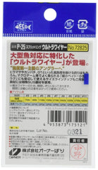 Close-up of Ultra Wire material showing strength (split ring)