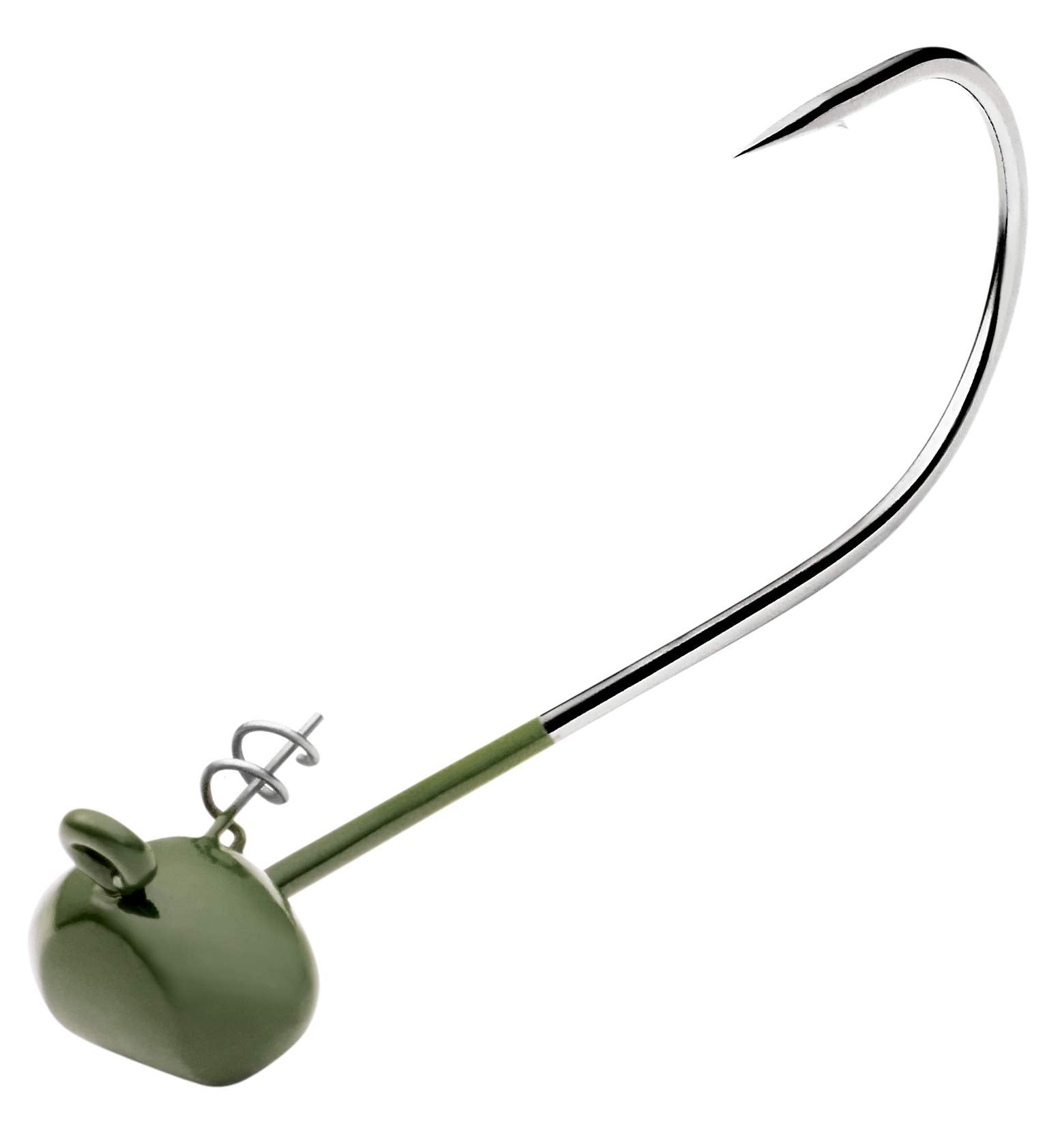 Owner American 5051GP-129 shaky head in Green Pumpkin for rigging large plastics with rocking action
