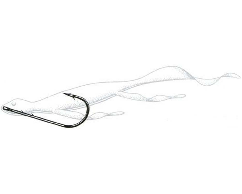 Owner American 5103-151 worm hook with cutting point, straight shank, ideal for flipping and pitching large bass baits