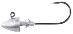Owner Ultrahead saltwater jighead with 3/4 oz weight and 5/0 hook, ideal for saltwater jigging.