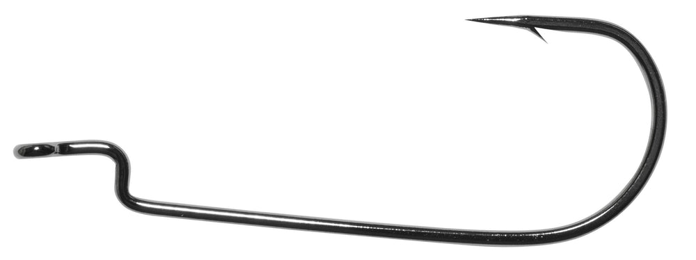 Owner American 5191-121 worm hook with eye-bend for fast rigging and worm head presentation.