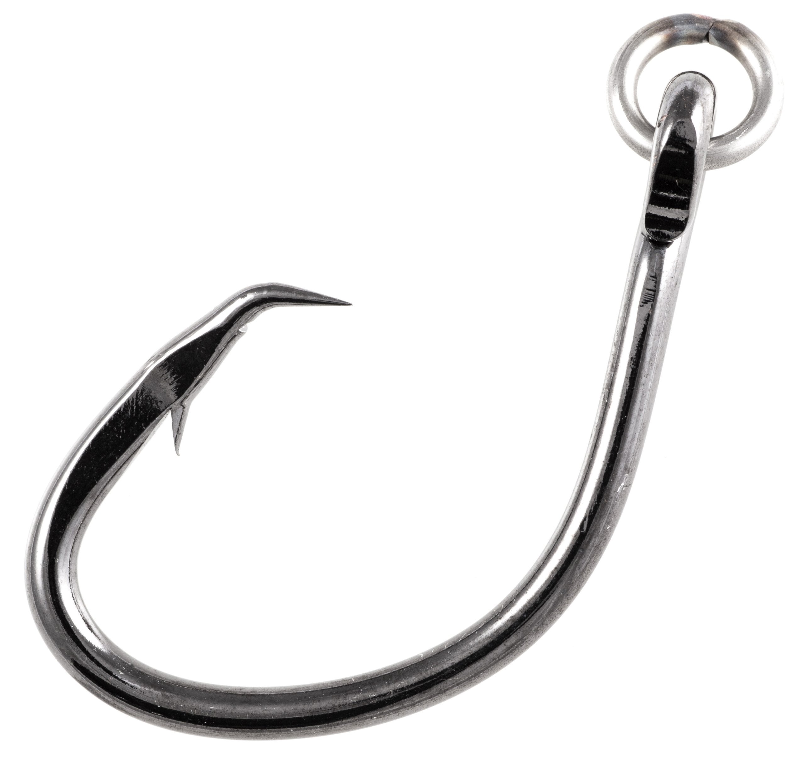 Owner American Super Mutu Circle Ringed Hook eye-pivot improves natural bait motion