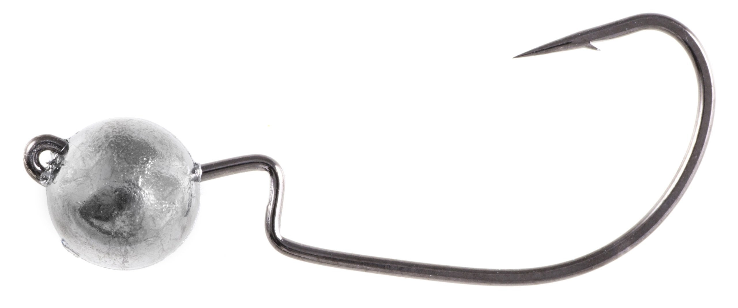 Owner American Ultrahead Finesse Type Hook 5-pack with front-eye design enhances swimming action.