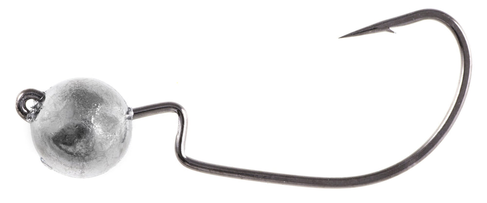 Owner American Ultrahead Finesse Type Hook 5-pack with front-eye design enhances swimming action.