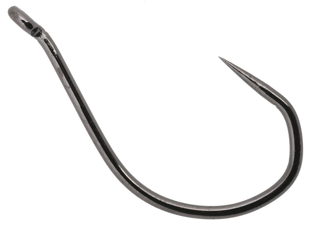 Owner Barbless No Escape Black Chrome Pro Pack hook with deep V bend for secure hooking