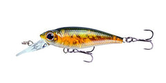 Owner Mira Shad 50 bait in gold shad finish, versatile for trout, bass, and walleye.