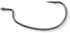 Owner Rig'N Hook #3/0 Chrome close-up for reliable hook sets on heavy rigs.