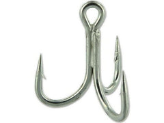Owner ST-66 4X-Strong treble hook with short shank for saltwater lures, enhanced hook-up potential