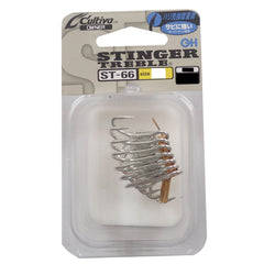 Owner ST-66 triple hook with fluttering gate ready for big saltwater battles