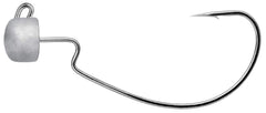 Owner Ultrahead Blockhead offset weedless jig head natural small for precise weedless casting