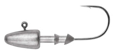 Owner Ultrahead Darter Jighead with 1/4 oz 2/0 hook, black finish for soft plastics.