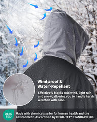 Owntop Swim Parka adult plush lining provides cozy warmth after water activities