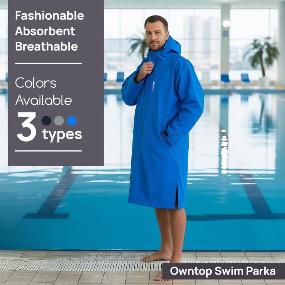 Owntop Swim Parka durable outer shell withstands coastal winds and splashes.