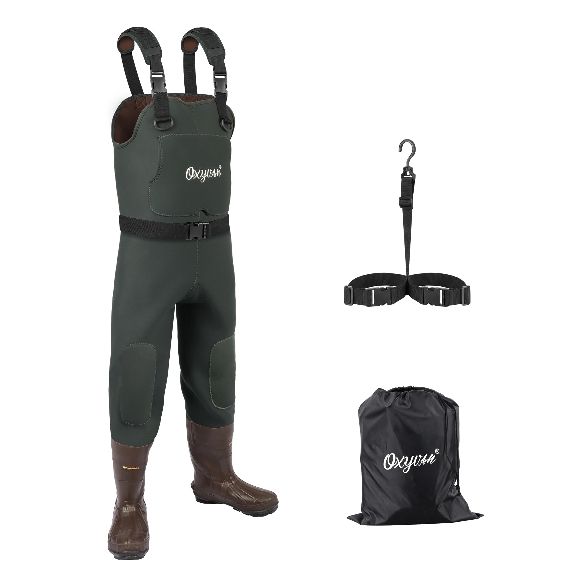 OXYVAN duck hunting waders full ensemble with waterproof boots for outdoor hunting