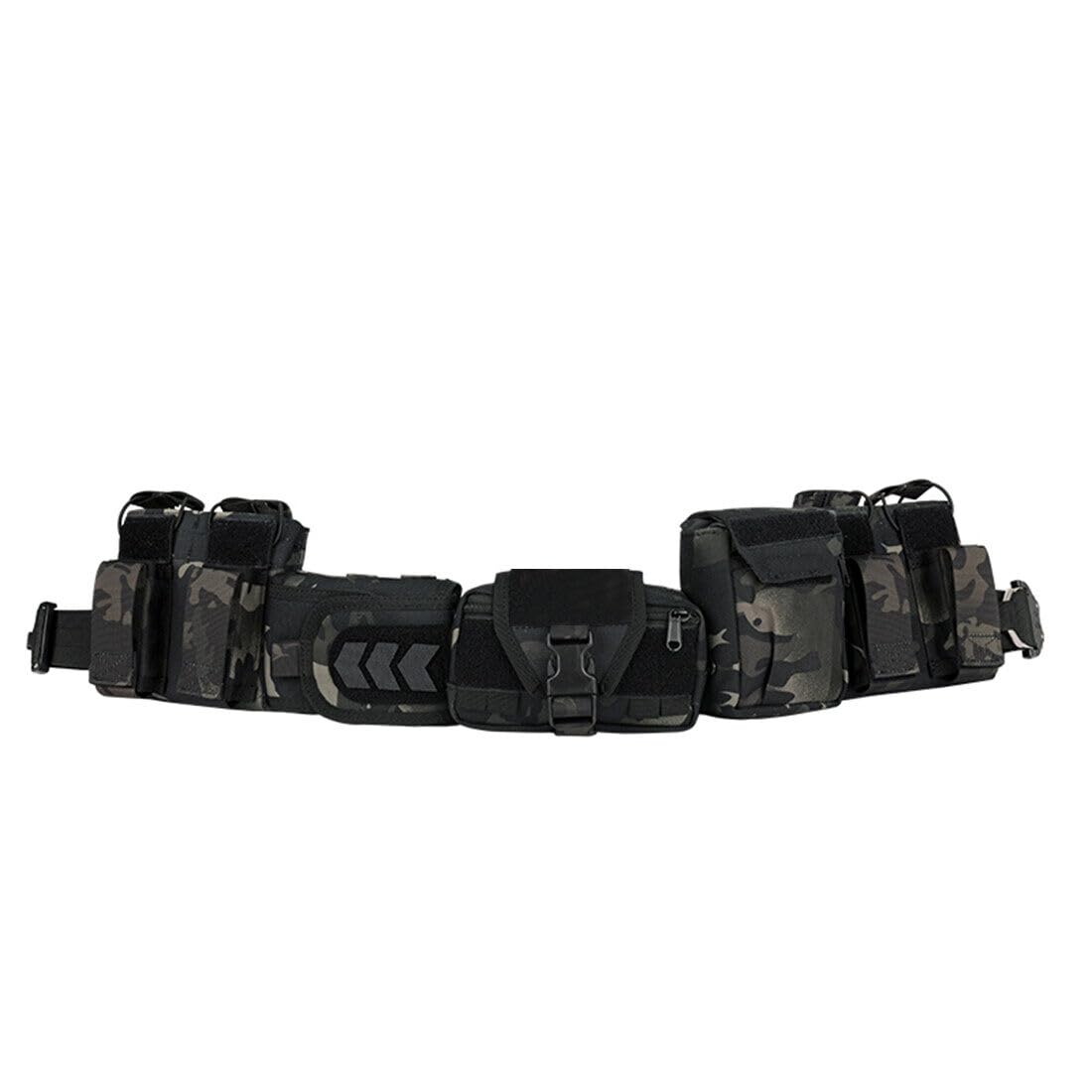 OYDL belt showing Molle-compatible detachable pouches for customizable gear layout