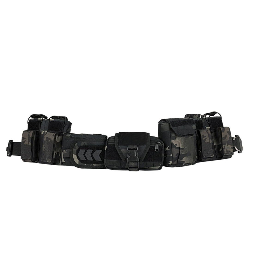 OYDL belt showing Molle-compatible detachable pouches for customizable gear layout
