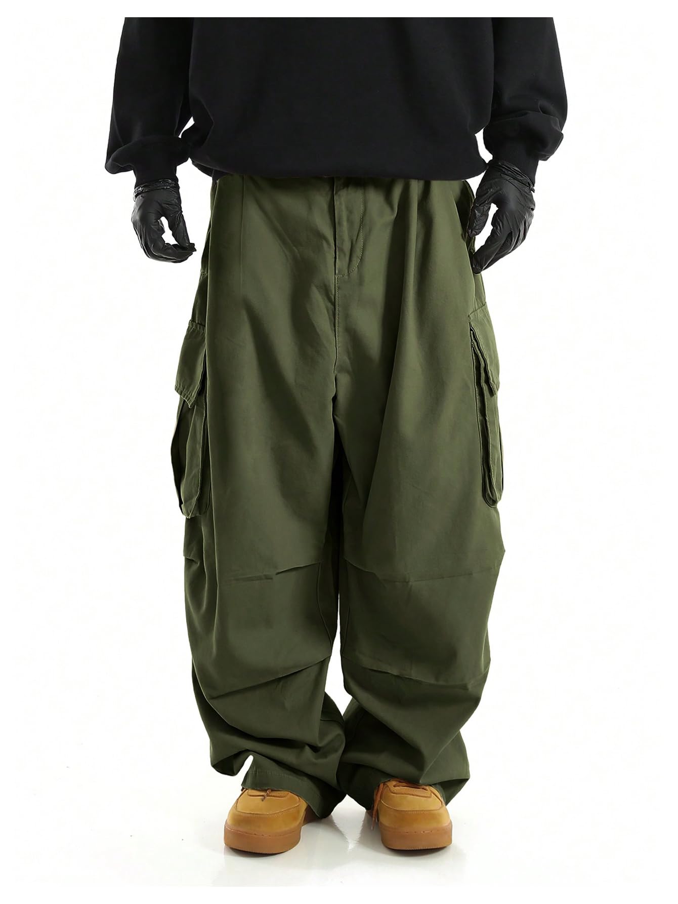 OYOANGLE outdoor trousers green - flap pockets ready for quick-access essentials