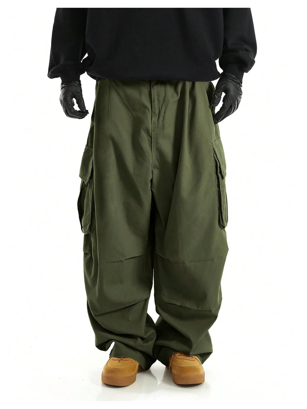 OYOANGLE outdoor trousers green - flap pockets ready for quick-access essentials