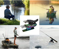 Safe surf casting with OYSTERBOY casting cannon protecting fingers