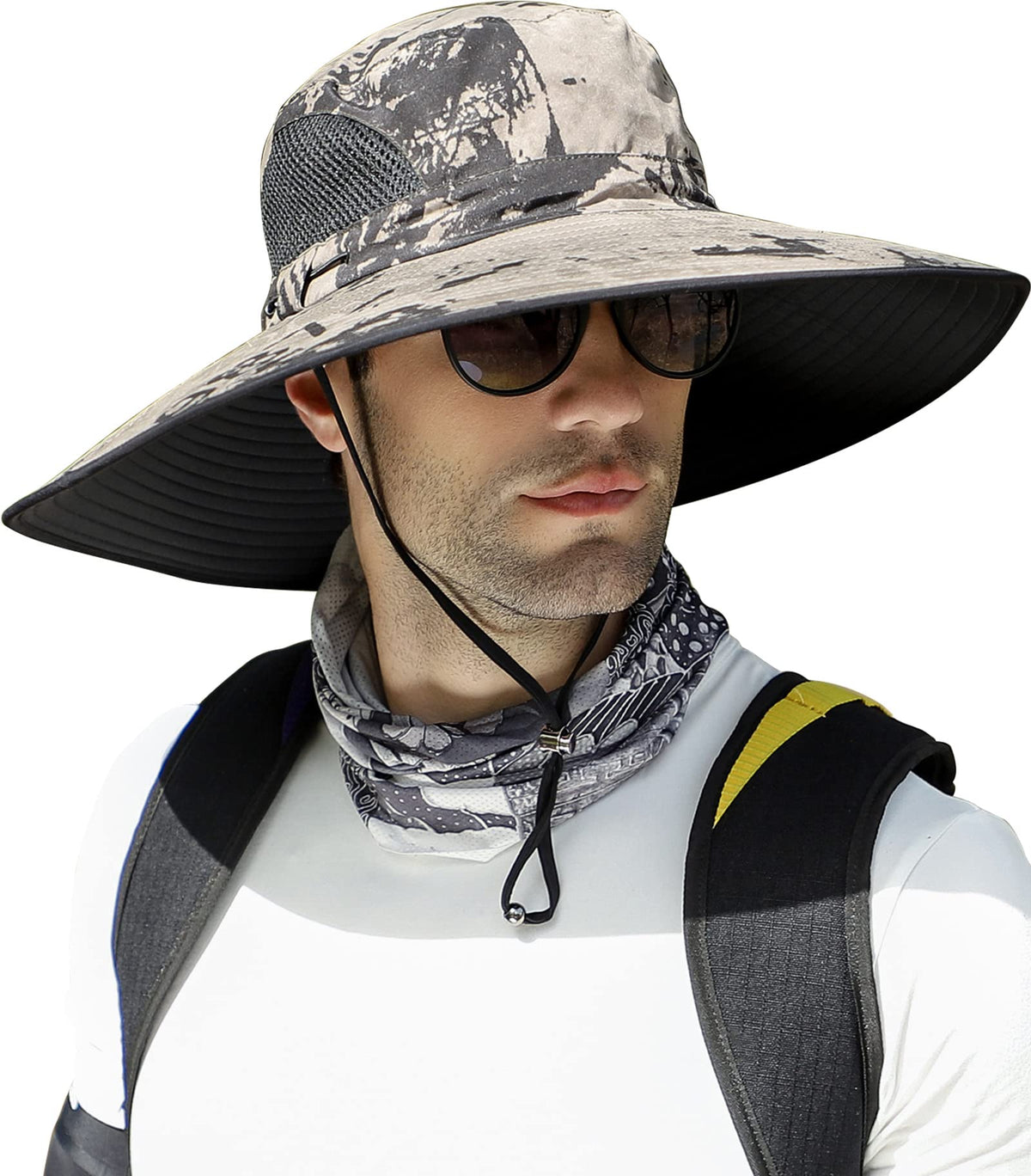 OZ SMART Big Head Sun Hat with a wide brim for sun protection outdoors