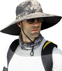 OZ SMART Big Head Sun Hat with a wide brim for sun protection outdoors