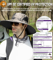 OZ SMART Foldable sun hat packs compactly for travel and storage