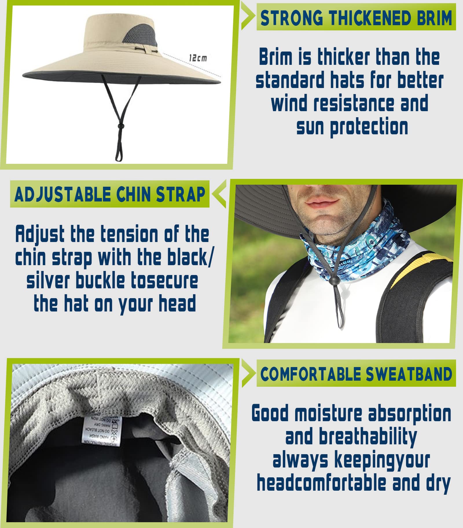 OZ SMART Lightweight hat weighs 168 g for comfortable all-day wear