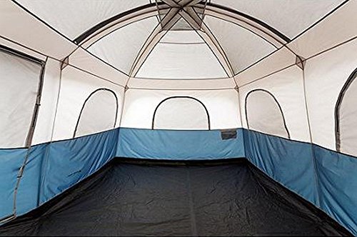 Ozark Trail 10-Person Cabin Tent two-room layout supports family camping comfort