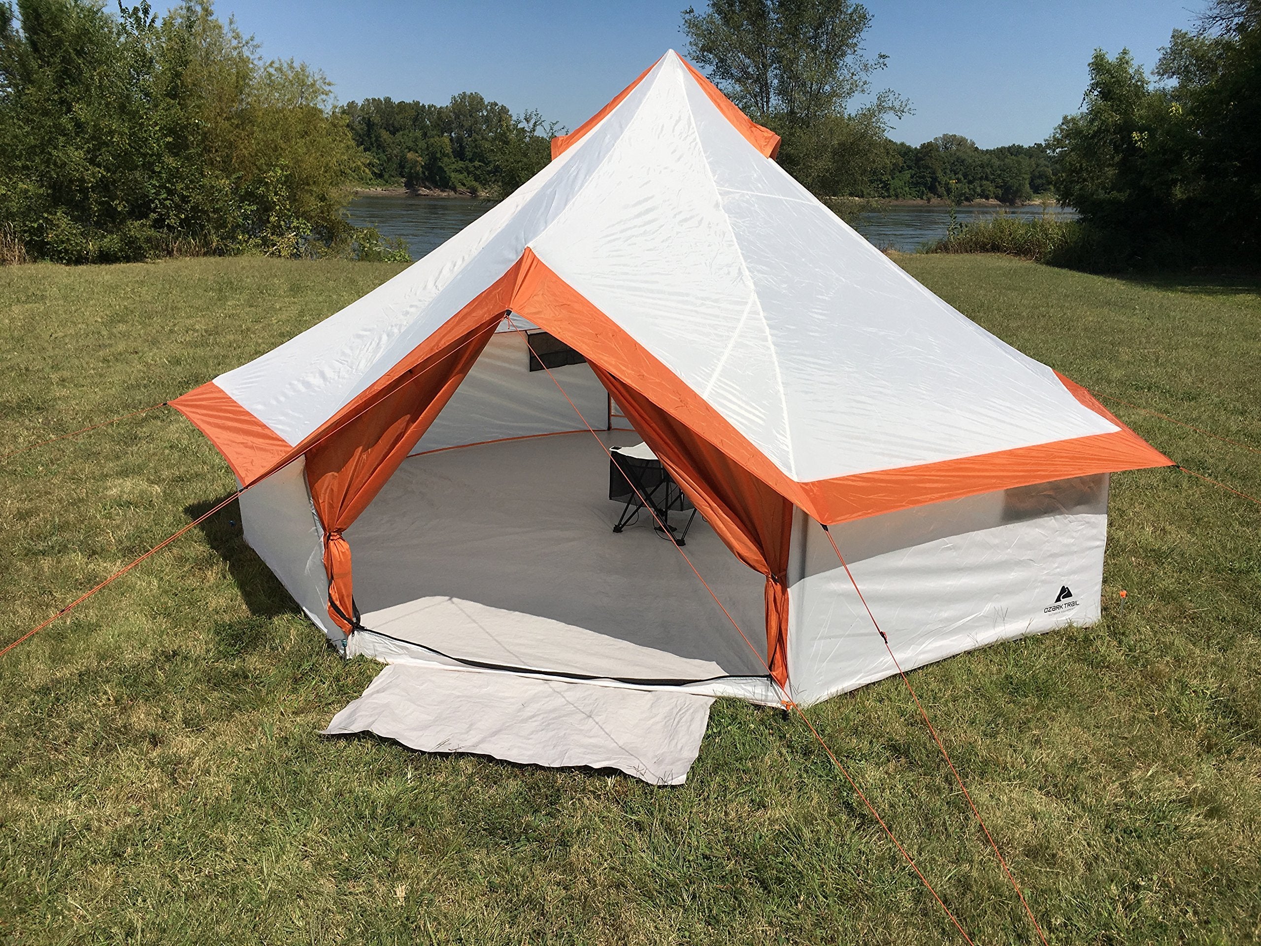Ozark Trail thirteen-by-thirteen yurt with spacious headroom for groups