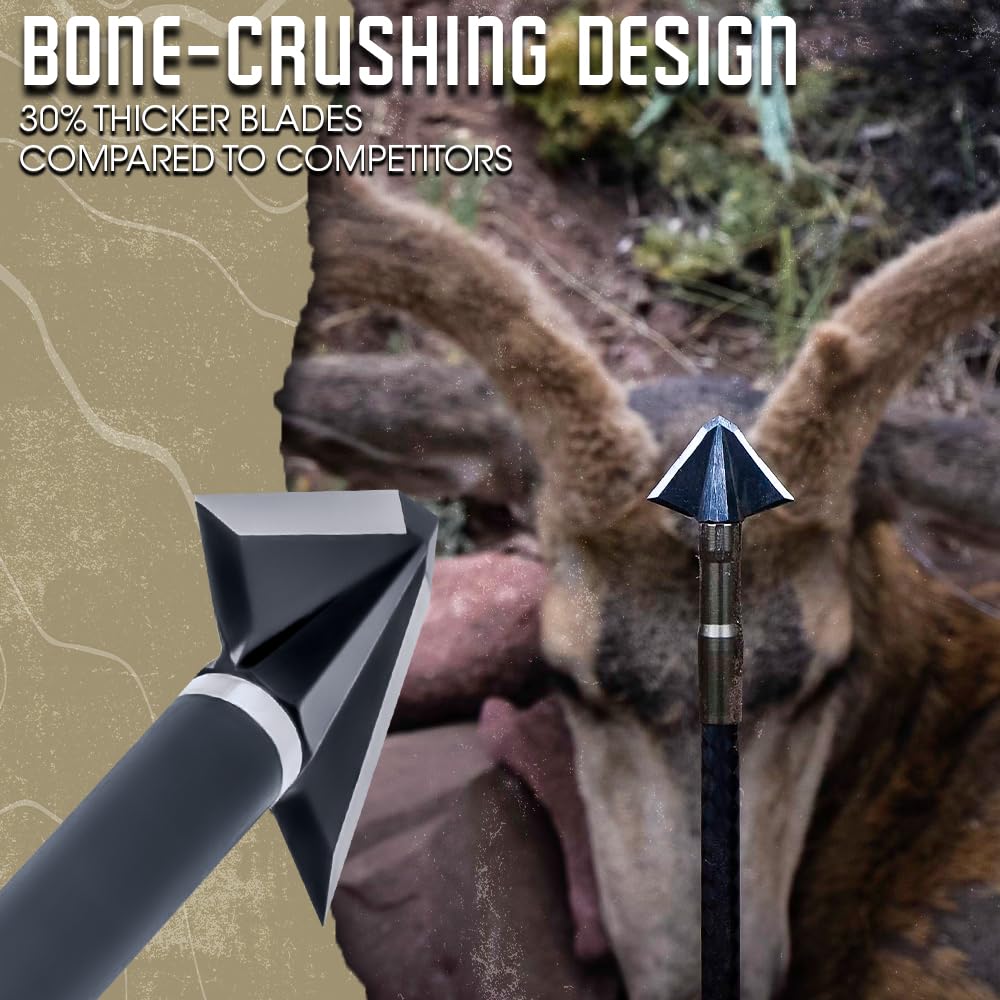 OZCUT Elite 150gr broadhead brand logo and construction details.