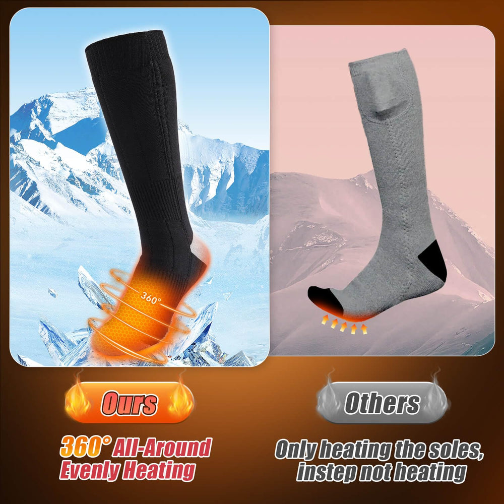 OZERO heated socks offering up to 10 hours of warmth on low setting