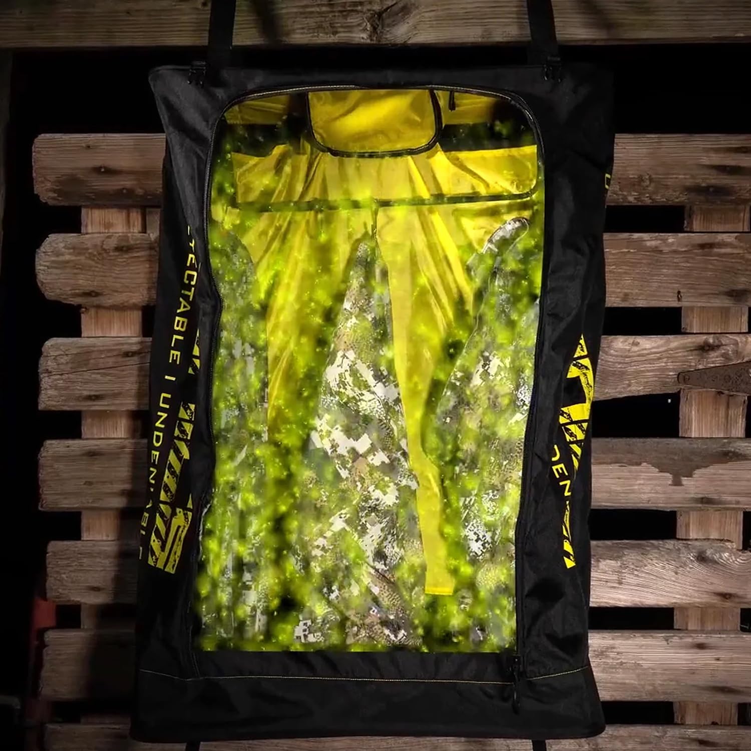 Ozonics DriWash bag collapsed size demonstrates compact portability for packing.