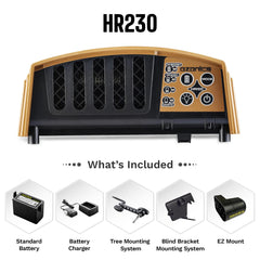 Ozonics HR230 in-field setup showing quick, secure stand mounting