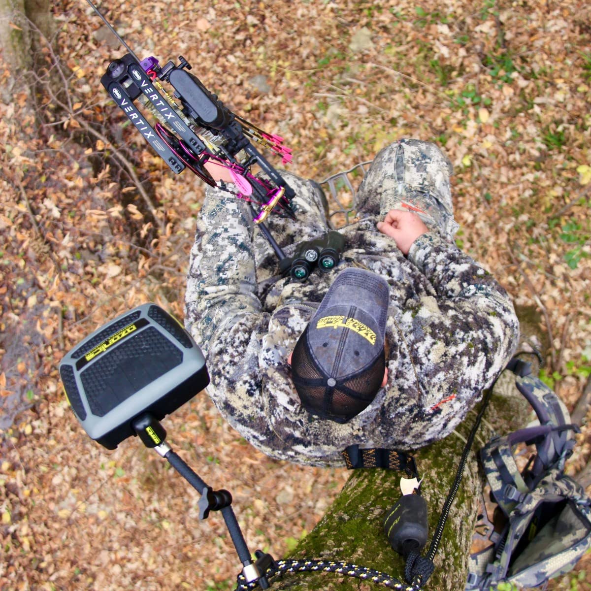 Ozonics HR300 battery and charger included for off-grid use.