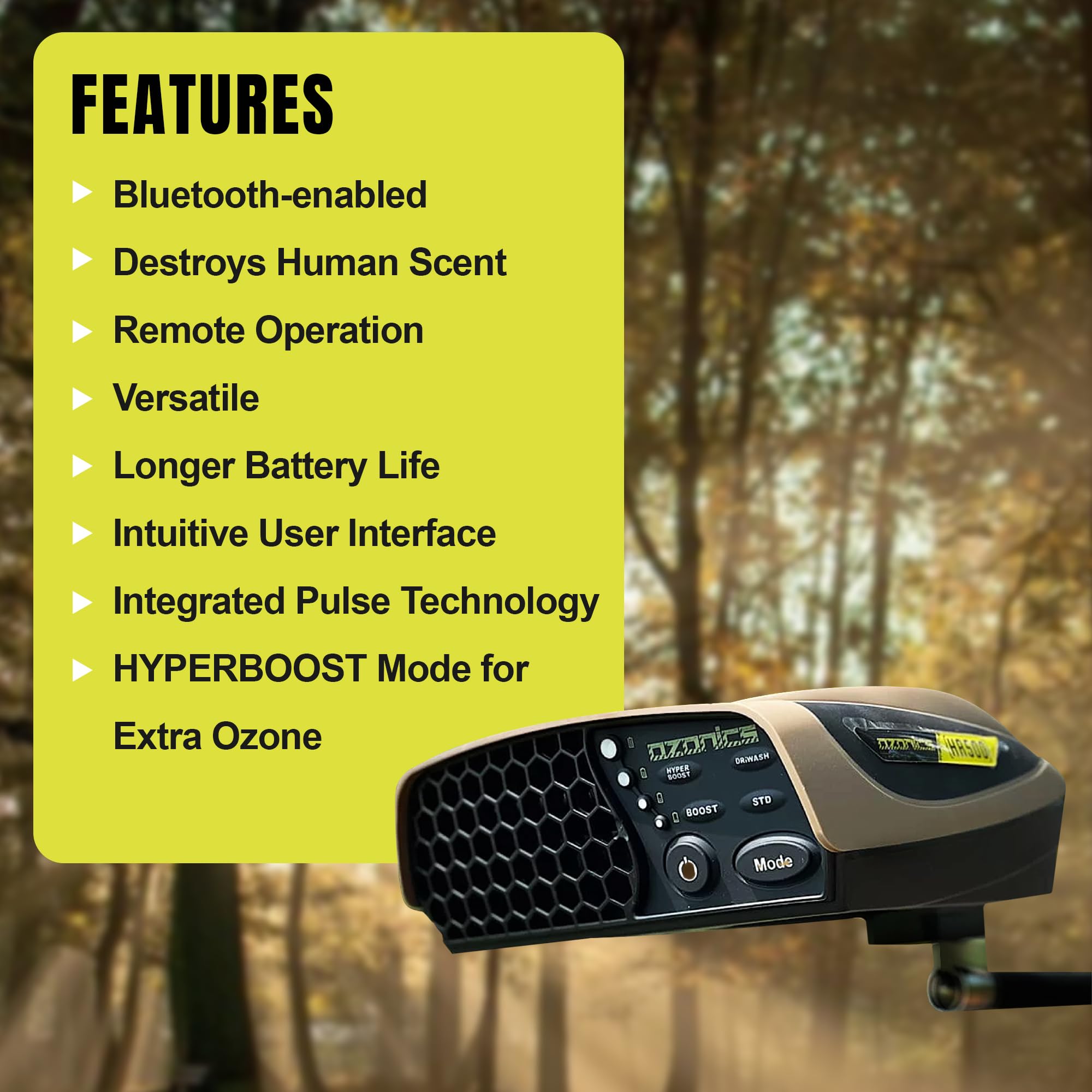 Ozonics HR500 smart arm mount demonstrates secure, versatile mounting.
