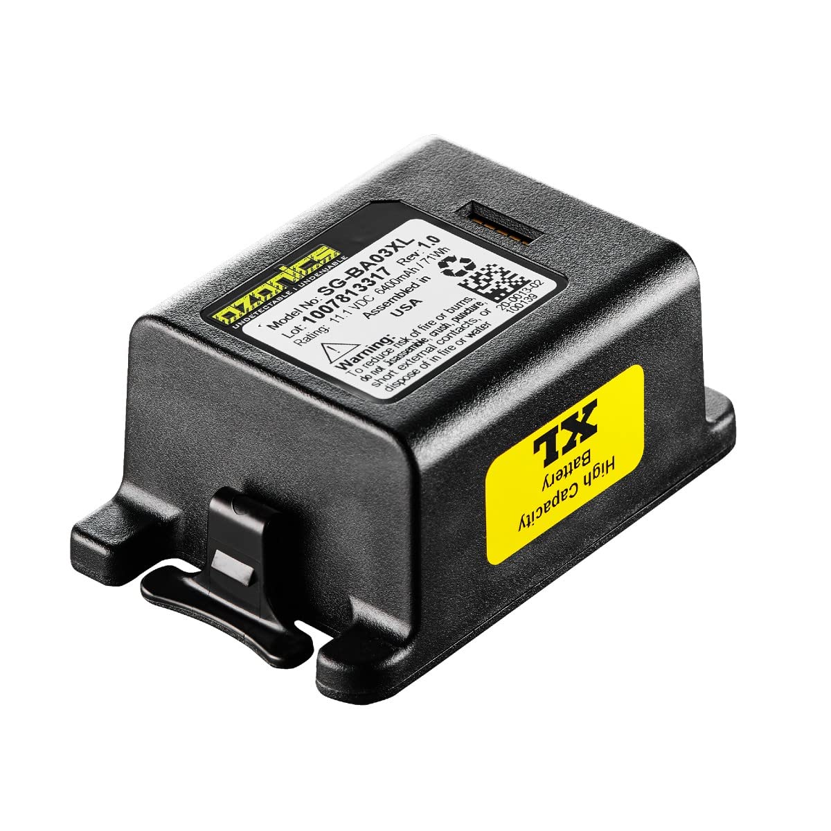 Ozonics SG-BA03XL smart battery technology for optimized runtime