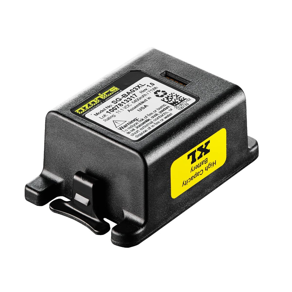 Ozonics SG-BA03XL smart battery technology for optimized runtime