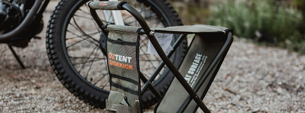 OzTent Sidekick flat-pack design for easy transport and storage.