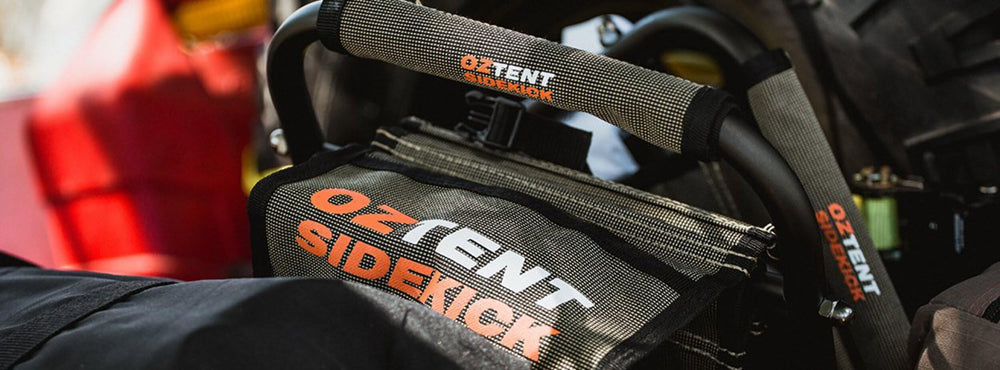 OzTent Sidekick side pockets keep small items within reach.